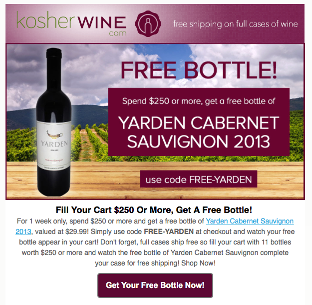Kosher Wine Club Special Offer