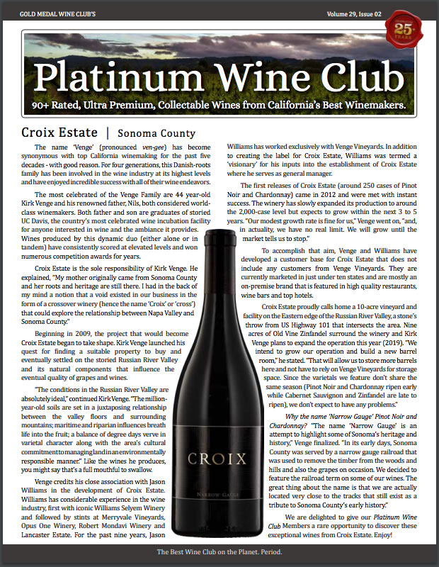 Gold Medal Wine Club - Platinum Wine Club