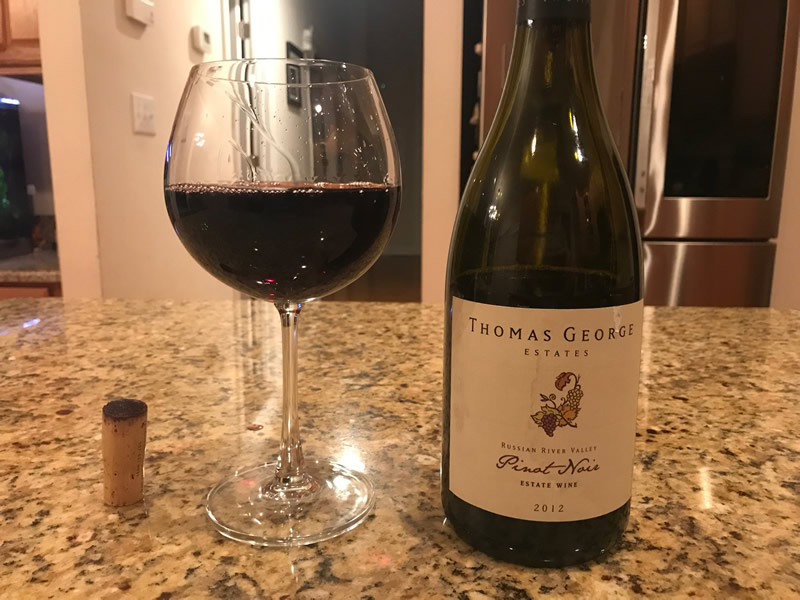 Thomas George Estates Pinot Noir 2012